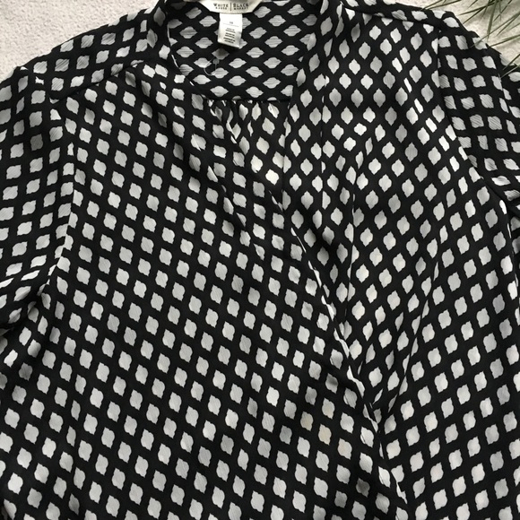 Whbm criss cross draped sheer wrap top - Picture 5 of 8